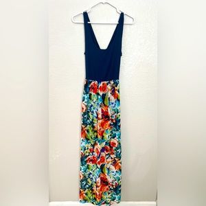 💜HOST PICK!💜 Stitch Fix Le Lis “Juri 2fer Maxi Dress” Floral and Navy Dress